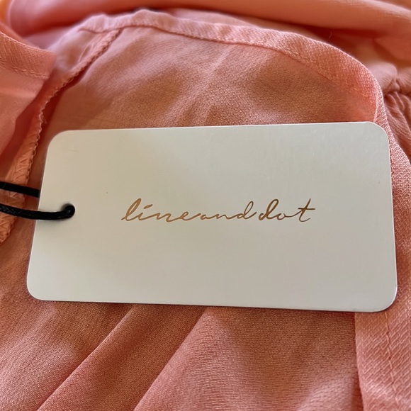 Line and Dot Coral dress - Picture 5 of 5